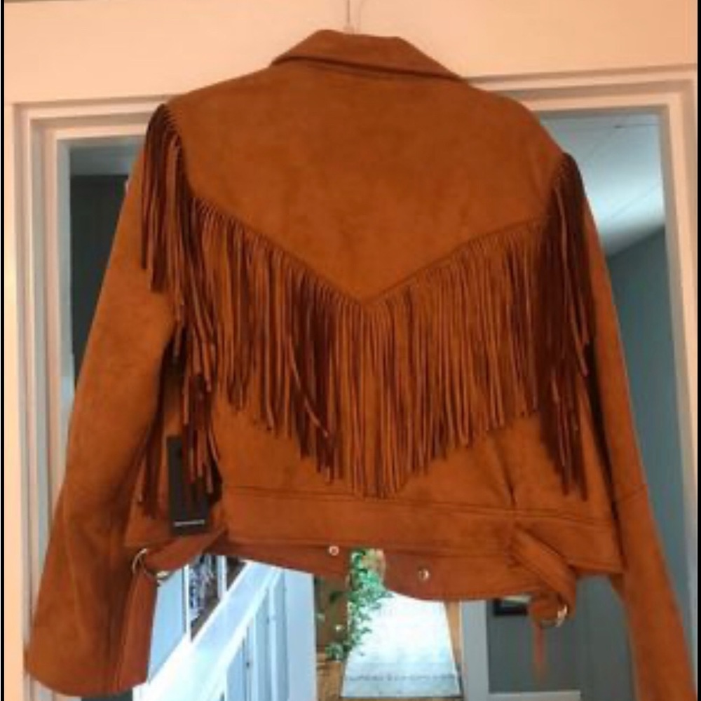 Forever 21 Suede jacket with fringe detail